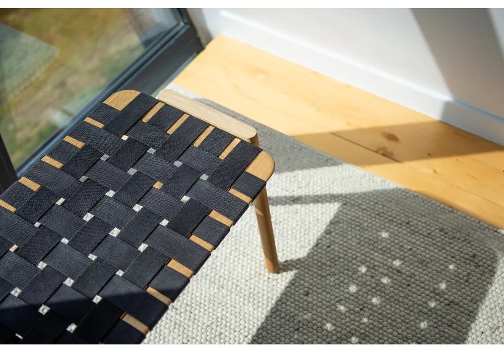 Пейка в черен/естествен цвят Klupa - Gazzda