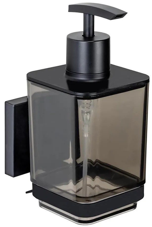 WENKO 71444800 - Дозатор за течен сапун VACUUM-LOC QUADRO ED 7,5x16 см черен