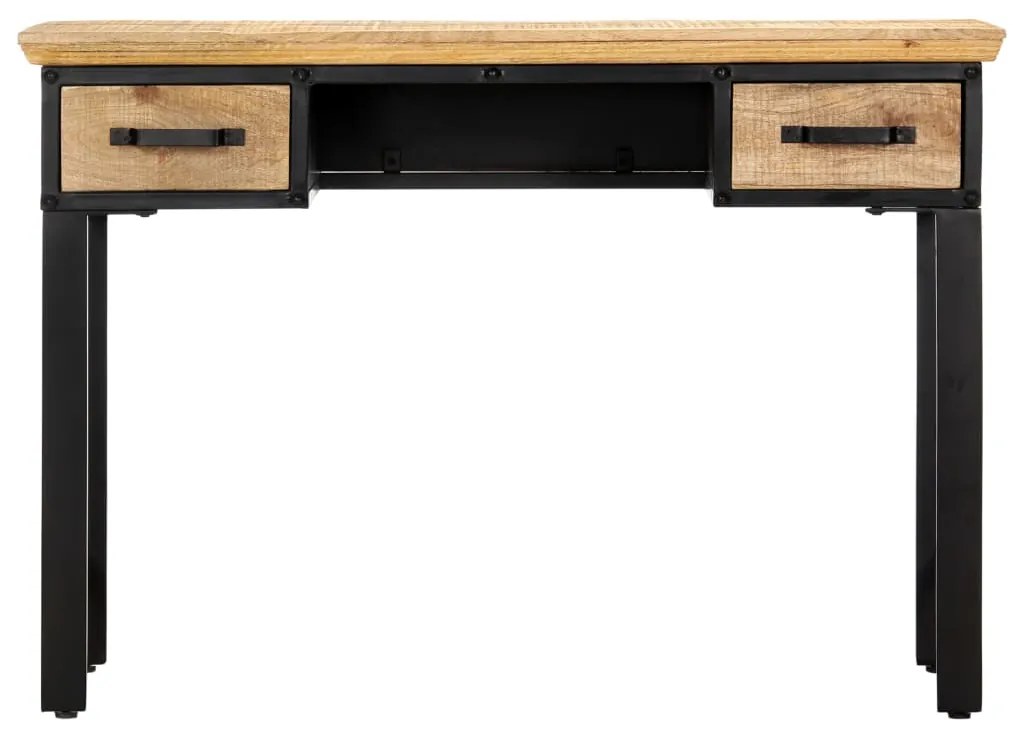 247758 vidaXL Писалище, 110x50x76 см, масивно мангово дърво