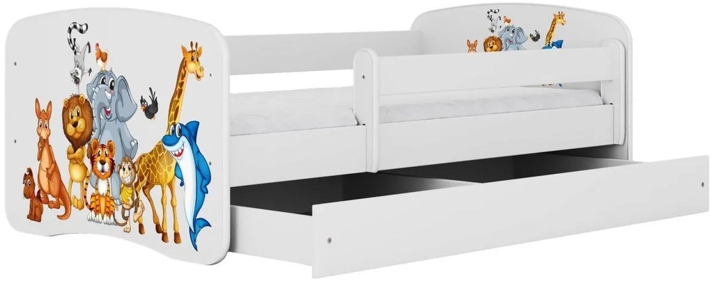 Детско легло Babydreams Cartoon-Leuko-180 x 80-Animals