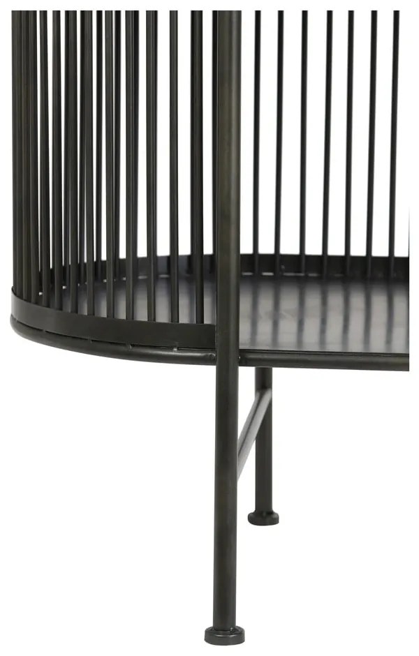 Черен метален висок скрин 119x161 cm Yinthe - Light &amp; Living