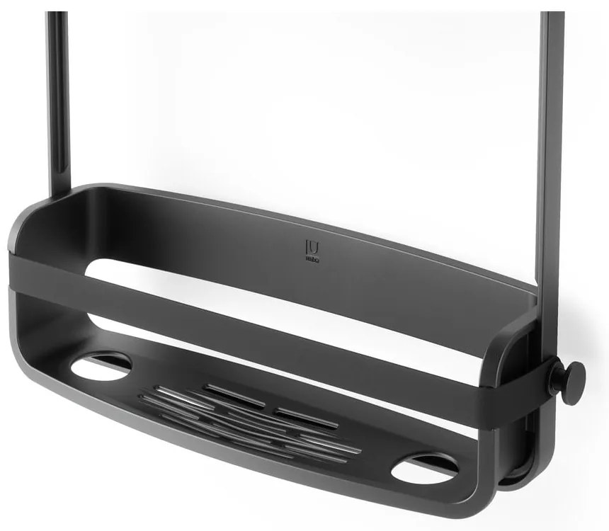 Черен висящ пластмасов рафт за баня Flex - Umbra