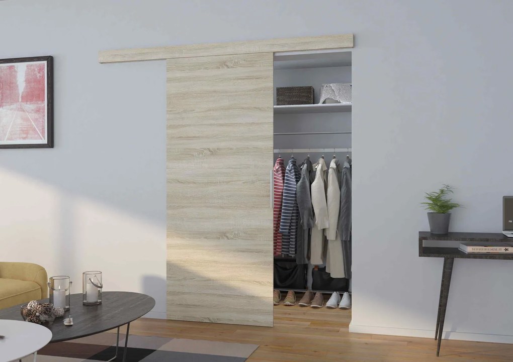 Плъзгаща се врата Cubit-Sonoma-Length: 76 cm