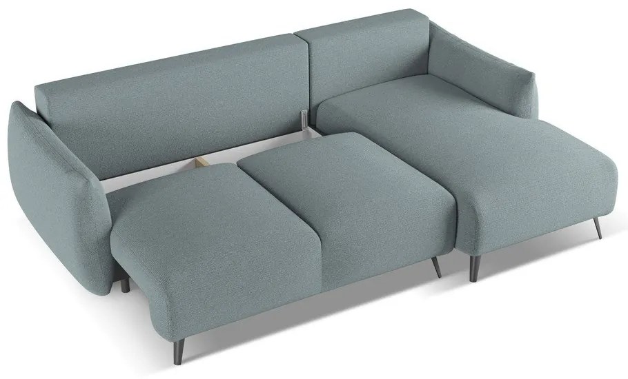 Светлосин ъглов диван (десен ъгъл) Malie – Makamii