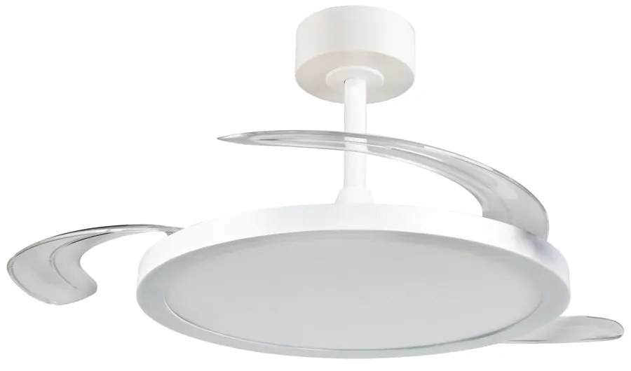 Бяло LED осветително тяло за таван Kasfjord – Trio