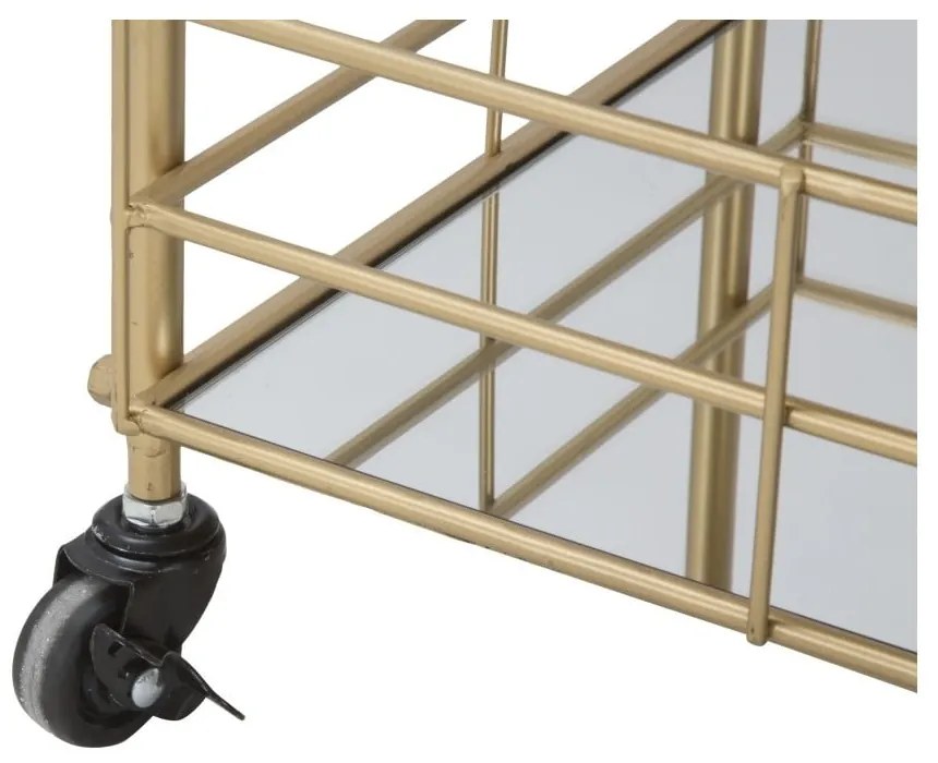 Количка за сервиране на 3 нива със златен дизайн Reo Carrello - Mauro Ferretti