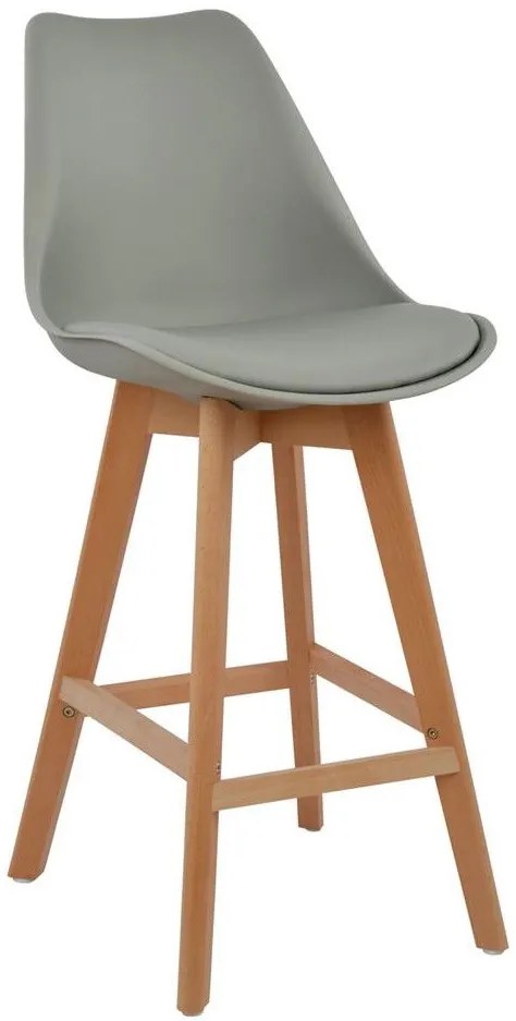 Бар стол Fiona-Сив (4) парчета