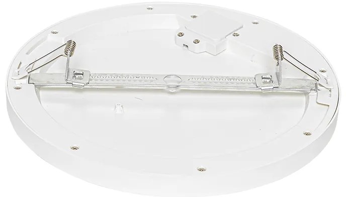 Комплект от 6 вградени или повърхностно монтирани прожектора бели 30 см вкл. LED 3-степенно димиране до топло - Trans