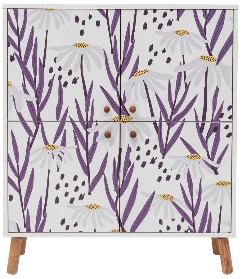 Бяло шкафче 95x111 cm Multilux – Kalune Design