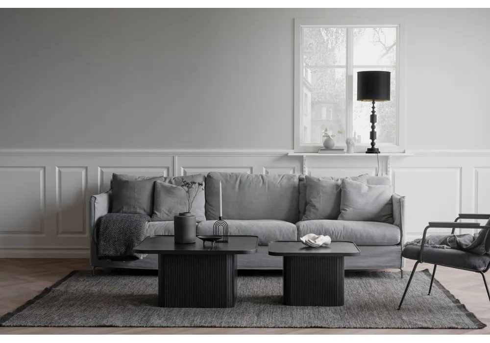 Масичка за кафе от черен дъб 80 x 80 cm Sullivan - Rowico