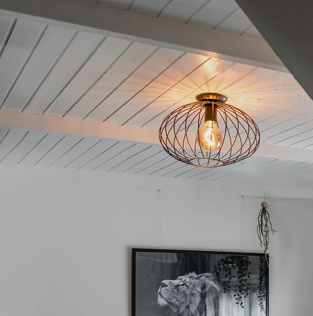 Интелигентна таванна лампа черна с Wi-Fi G95 - Margarita