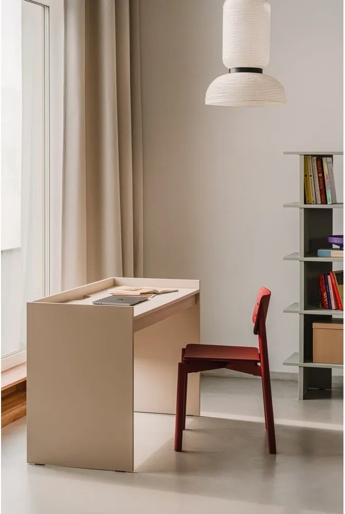 Червен трапезен стол за подреждане Wem – noo.ma