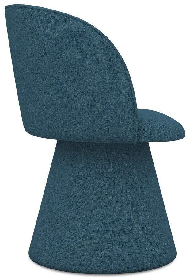 Син тапициран трапезен стол Maia – Makamii