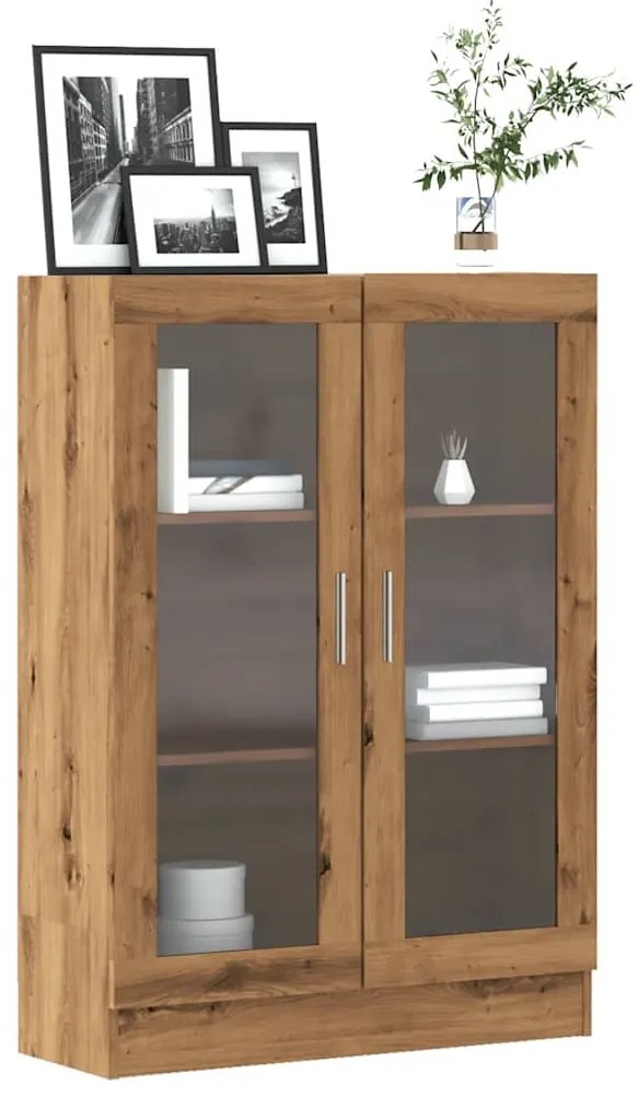 856157 vidaXL Библиотека, дъб артизан, 82,5x30,5x115 см, инженерно дърво