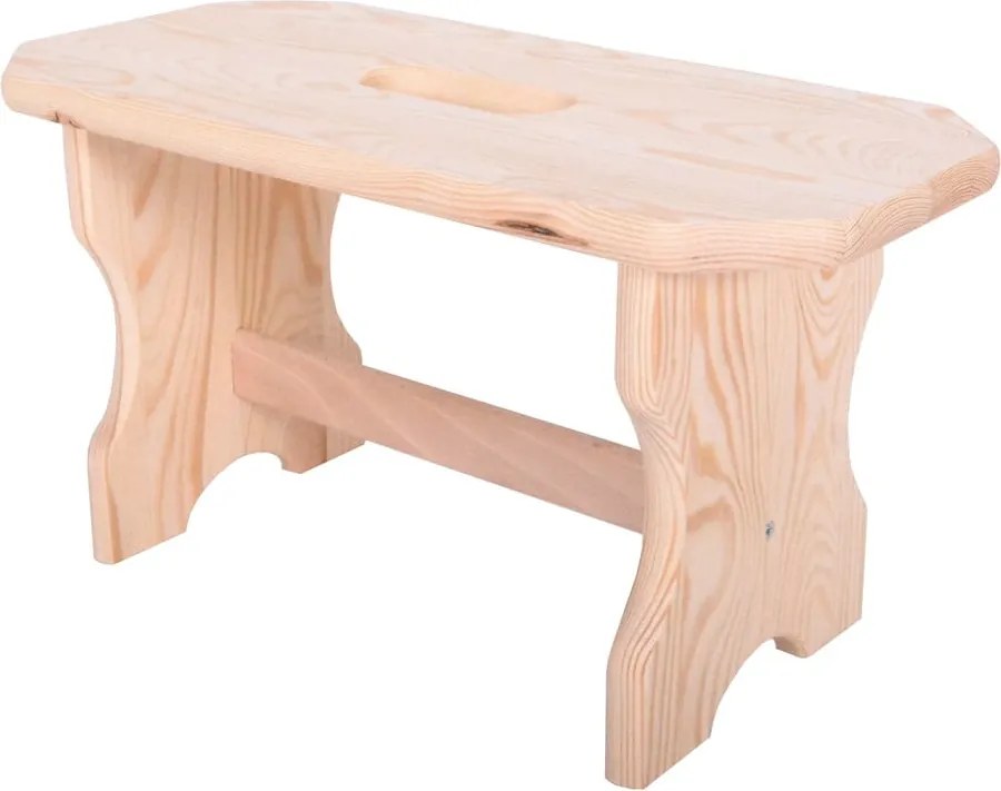 Стол от масивен бор в естествен цвят Forte – Rojaplast