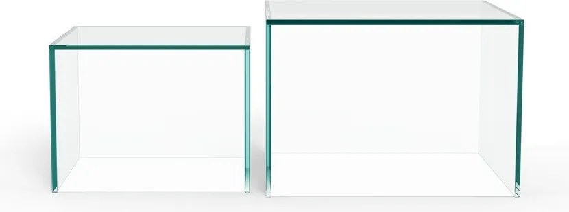 Стъклени масички за кафе в комплект 2 бр. 50x50 cm Dice – Actona