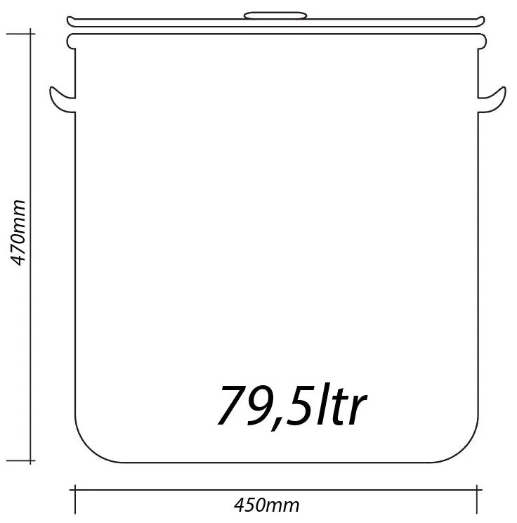 Казан с капак SAPIR SP 1211 - 172 литра