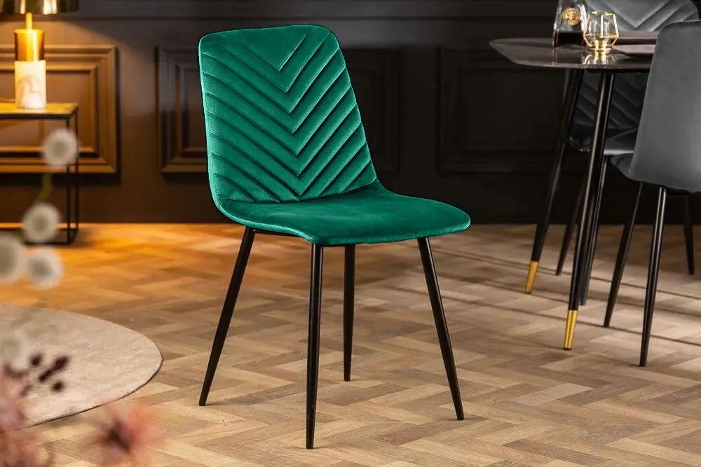 Кухненски стол Lina-Зелено (4) парчета