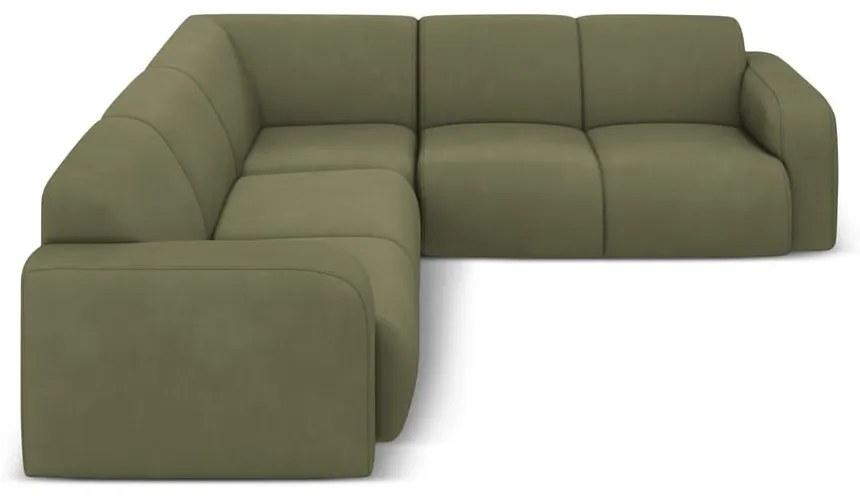 Светлозелен ъглов диван (променлив/L форма) Molino – Micadoni Home