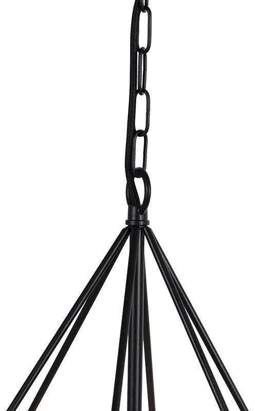 Скандинавски висящ аплик черен - Karkass