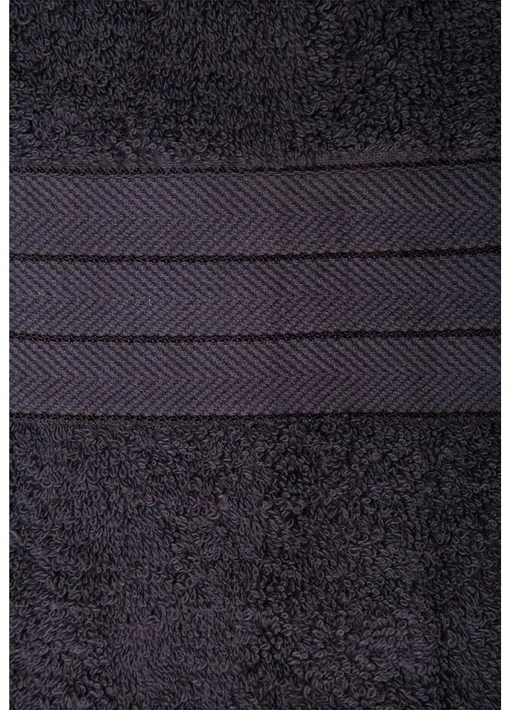 Антрацитни памучни хавлиени кърпи в комплект от 2 бр. от тери 70x140 cm – Good Morning