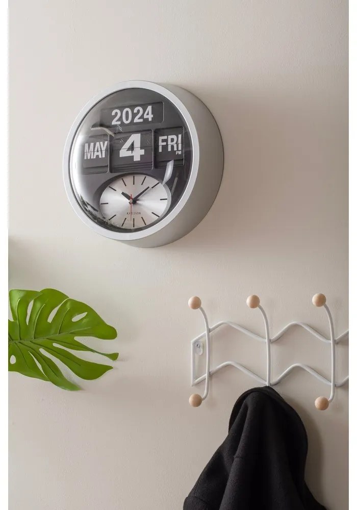 Бяла метална стенна закачалка 61 cm Zig Zag – PT LIVING