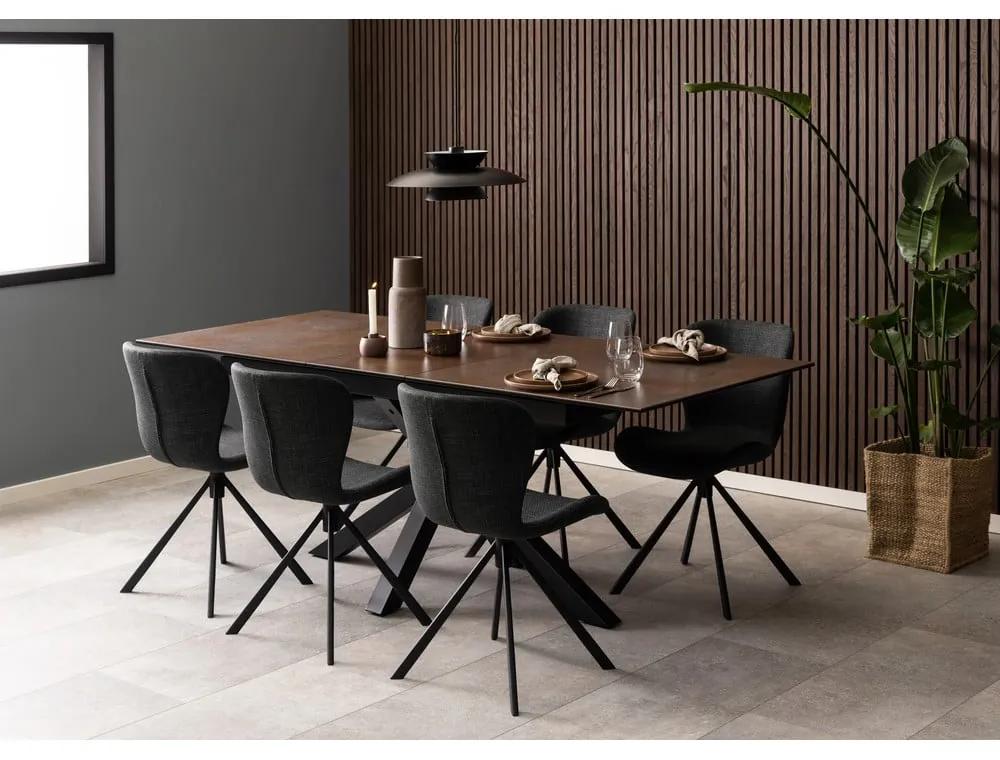 Тъмносиви трапезни столове в комплект от 2 броя Batilda - Actona