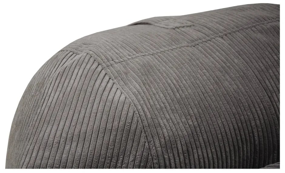 Зелен детски пуф от рипсено кадифе Roll 80 – SLOWDOWN