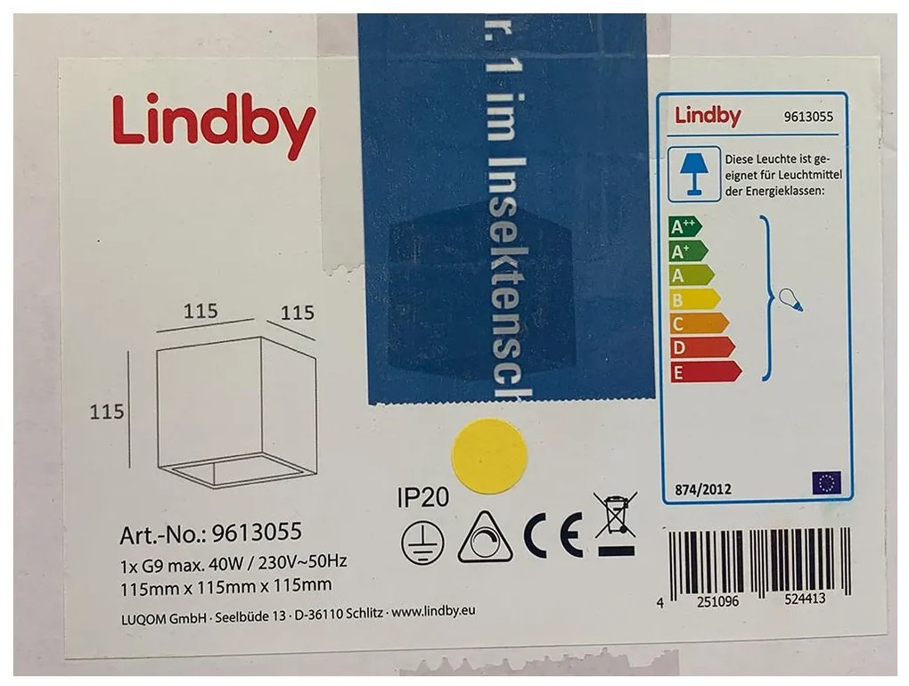 Lindby - Аплик JAYEDN 1xG9/40W/230V