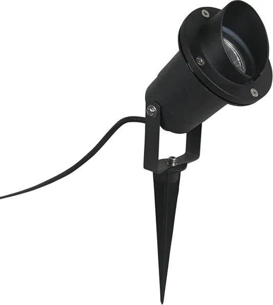 Интелигентен шип прожектор черен IP65 с Wi-Fi GU10 - Done