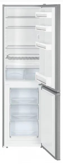 Хладилник с фризер Liebherr CUef 331, 296 Л, Клас F, SN-ST, SmartFrost, SmartSteel, FrostSafe, VarioSpace, Сив