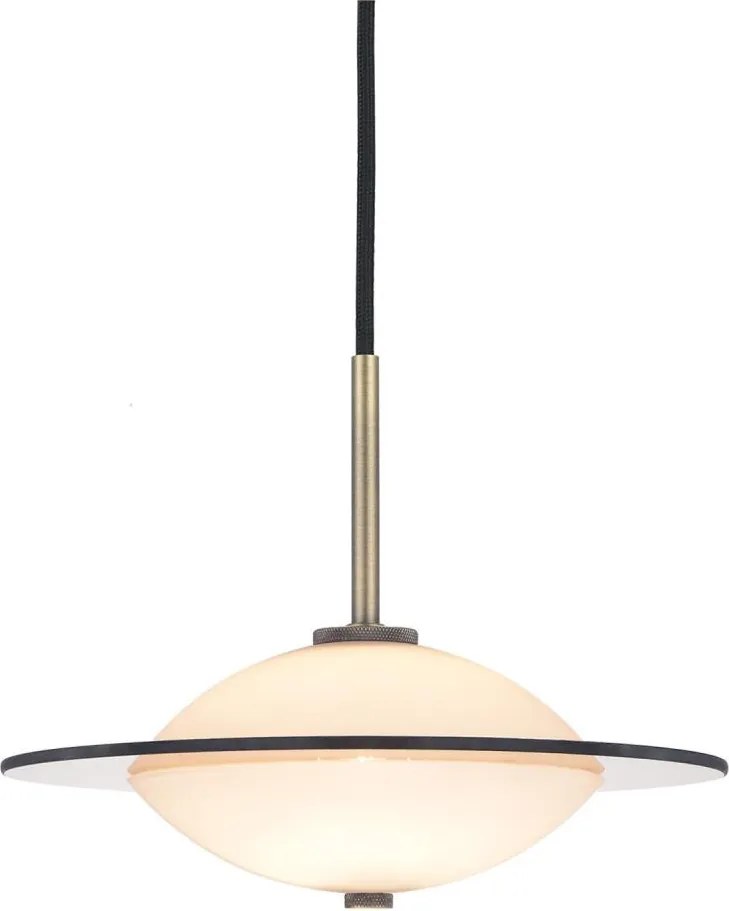 Halo Design 743599- Полилей на кабел ORBIT 1xG9/7W/230V Ø 24 см бял/месингов/димчат.