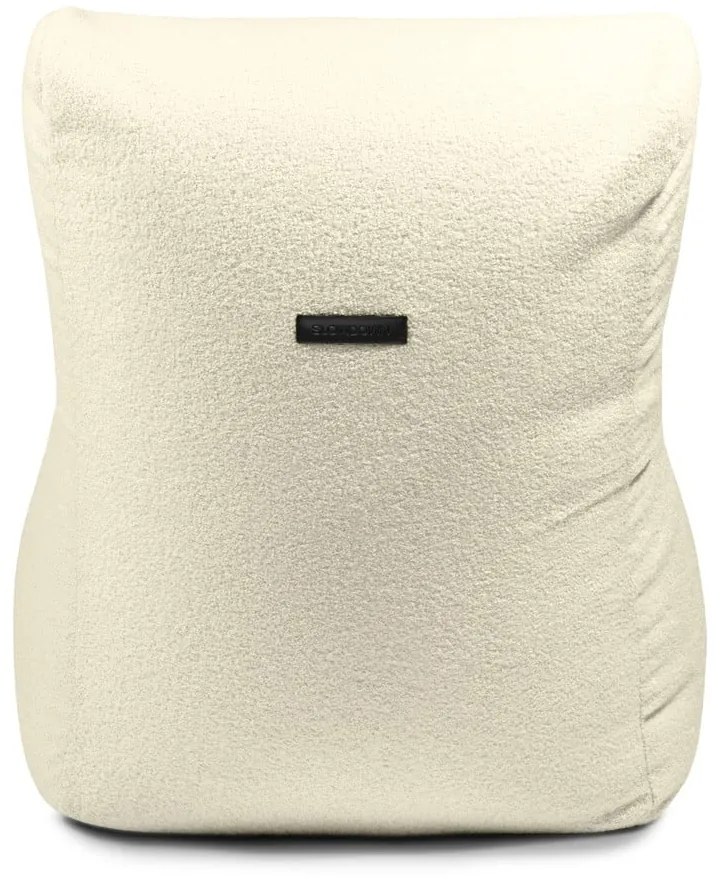 Светлосив пуф от букле Lounge – SLOWDOWN