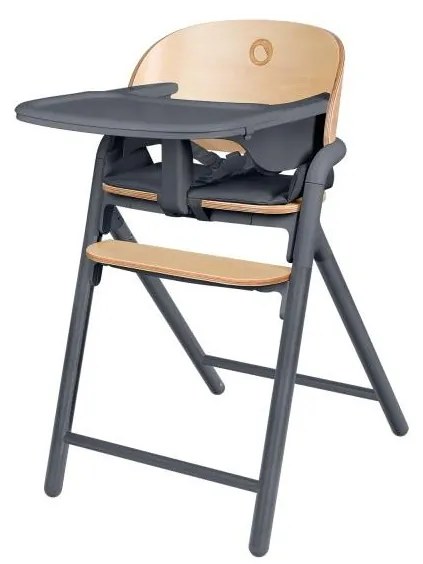 Lionelo - Детско столче за хранене 3 в 1 CELIA Сиво дърво