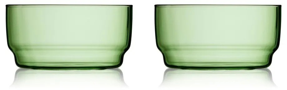 Зелени стъклени купички в комплект от 2 бр. 500 ml Torino – Lyngby Glas