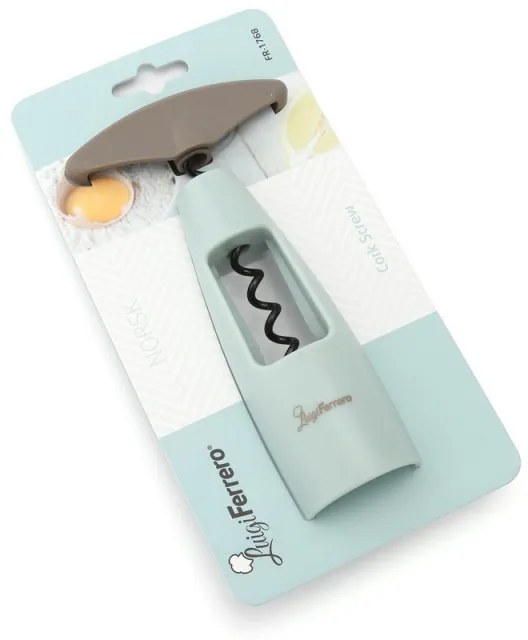 Тирбушон Luigi Ferrero Norsk FR-1768, Ергономична дръжка, Тюркоаз