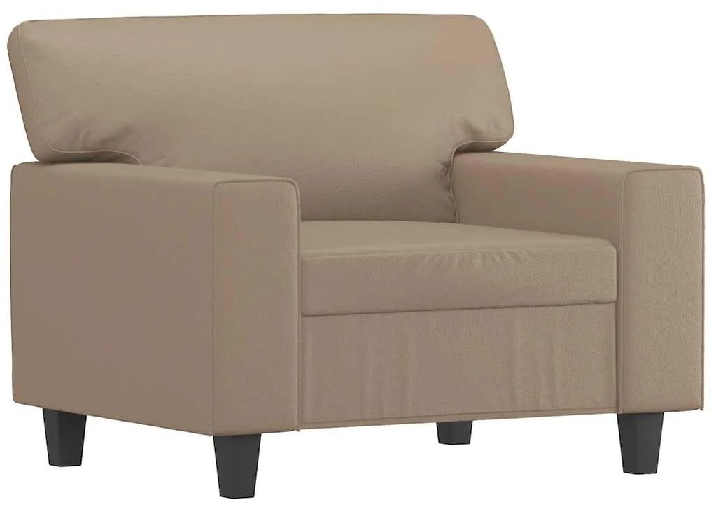 359411 vidaXL Кресло, капучино, 60 см, изкуствена кожа