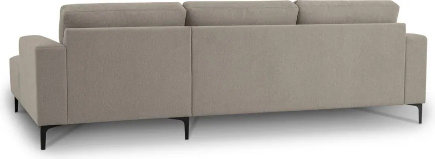 Светлокафяв шенилов ъглов диван (десен ъгъл) Fabian – Scandic