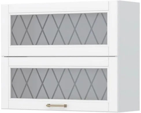 Висящ шкаф Tahoma V7-90-2KSP with Витрина-White matte