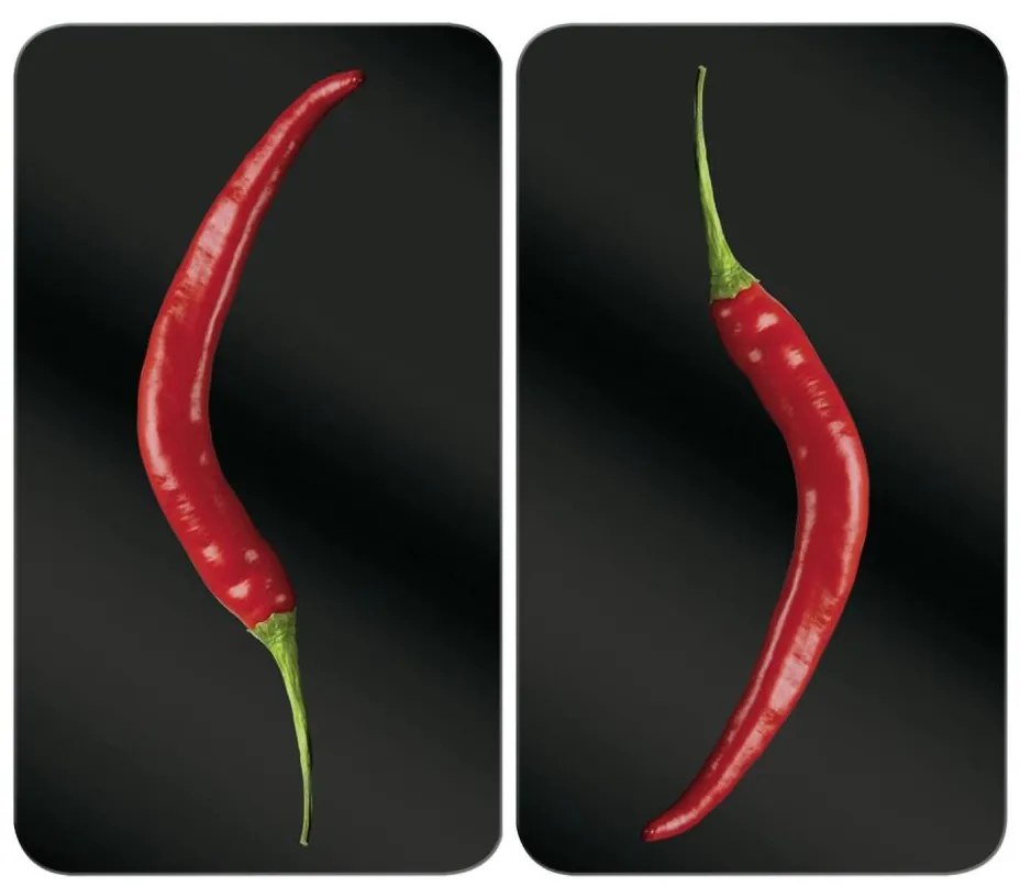 WENKO 2521380100 - Капак за готварска плоча 30x52 см пъстроцветен/сив/прозрачен