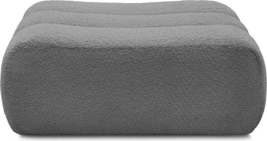 Сива табуретка от прежда с примки от букле Azra – Bobochic Paris