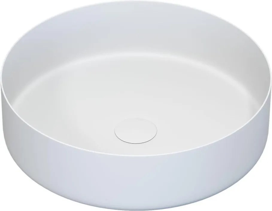 Мивка за плот LJORDAL Ø 40 см стомана/бяла