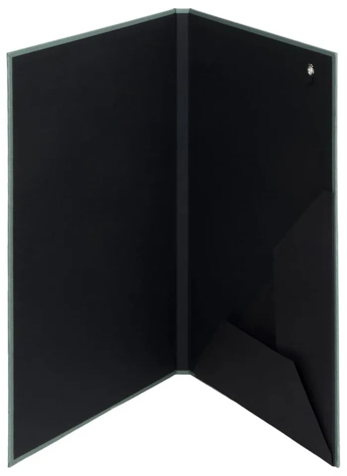 Зелен картонен органайзер Paulina Canvas Paper Laminate A5 – Bigso