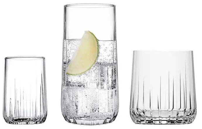 Стъклени чаши в комплект от 18 бр. Nova – Hermia