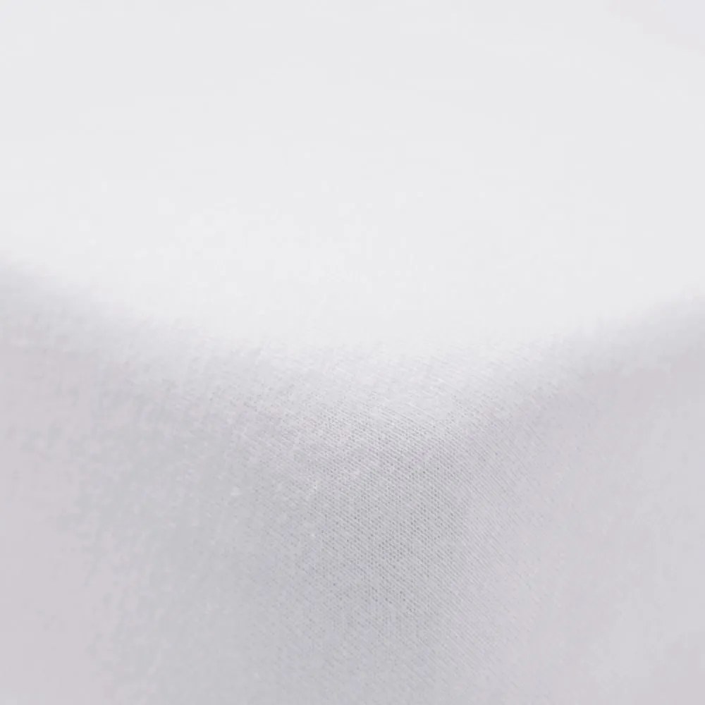 Бял еластичен фланелен чаршаф 150x200 cm Brushed – Catherine Lansfield