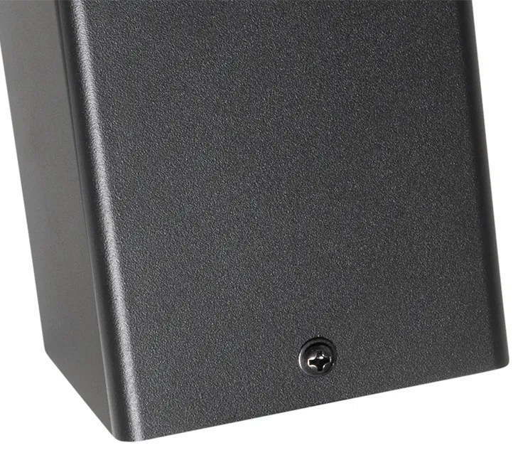 Стойка за външна лампа черна 50 см IP44 с опушено стъкло - Denmark