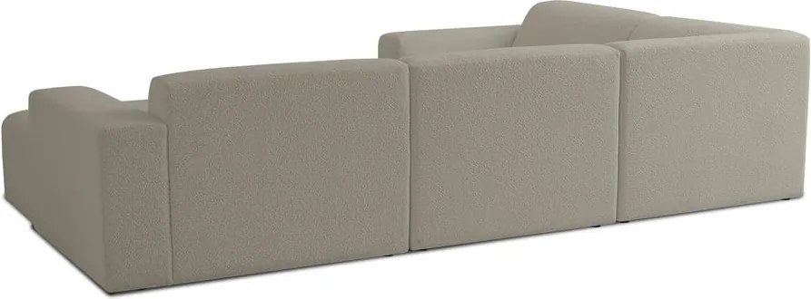 Светлокафяв ъглов диван от букле ("U" форма) Roxy – Scandic