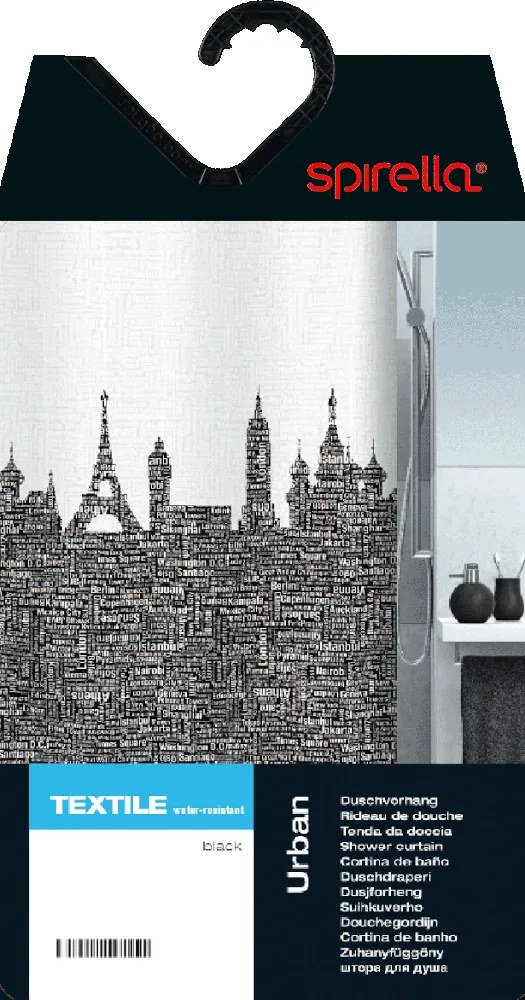 Завеса за душ 180x200 cm Urban – Spirella