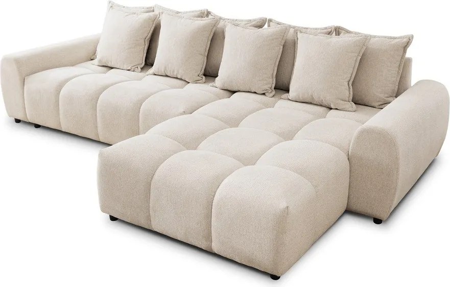 Бежов ъглов диван (десен ъгъл) Albane – Ropez