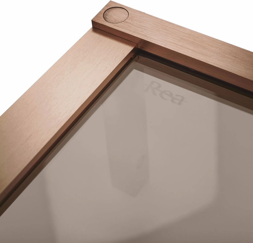 Душ кабинни врати Rea Hugo 100 Copper Brush